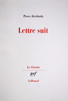 Lettre suit - 