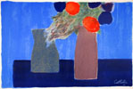 Nature morte au fond bleu - Still Life on a blue background