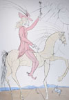 Cavalier à la rose - Horseman with rose
