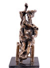 Don Quixote seated - Don Quichotte assis (Clot collection)