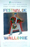 Illustration - Affiche vnement musical et culturel " Festival de Wallonie" juill - oct 1984