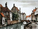 Bruges : quai de la main d'Or.