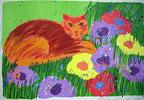 "Chat dans le jardin - Cat in the Garden"