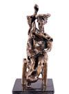 Don Quixote seated - Don Quichotte assis (Clot collection) Clickez pour zoomer